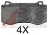 A.B.S. 37705 OE Brake Pad Set, disc brake